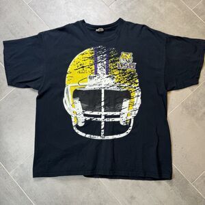 Vintage LSU Tigers Football Helmet Shirt XXL BMOC Y2K Black Rare VGUC